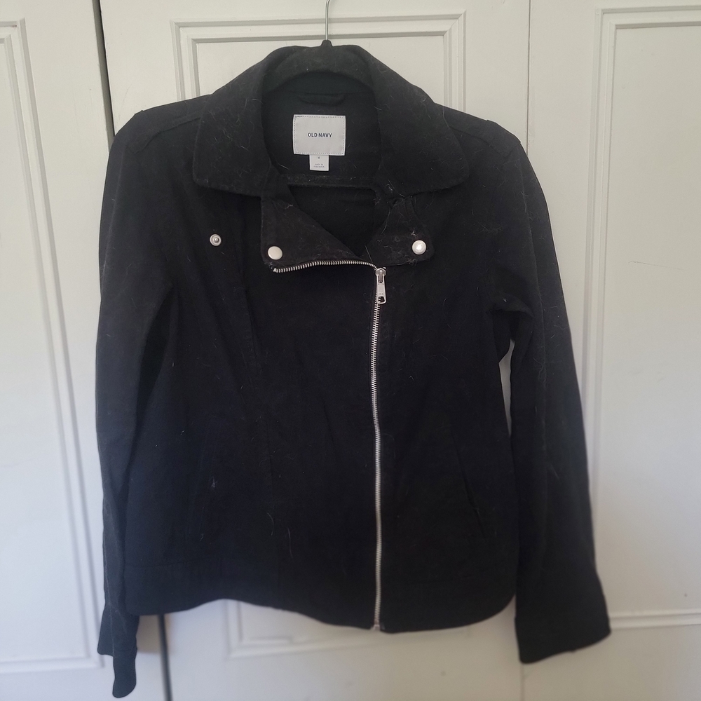 Old Navy Black Jacket Moto Style